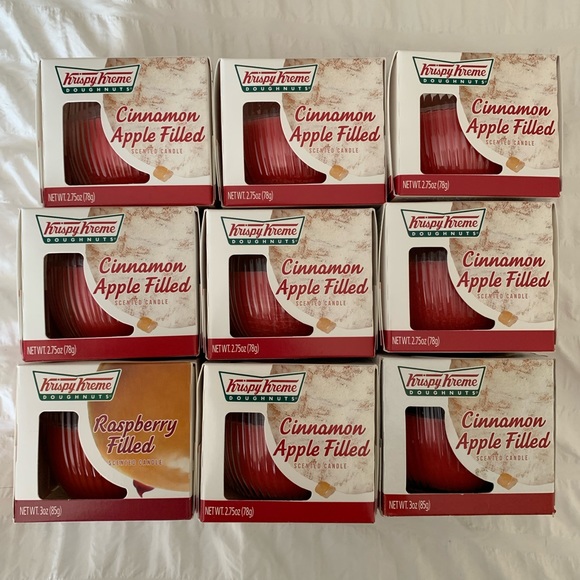 (9) Krispy Kreme Doughnut filled scented candles New in Box - Picture 6 of 8